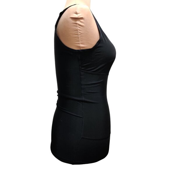 LGTFY XL Womens Top Black Shaping Tank Scoop Neck Stretch Compression Layering - Picture 9 of 9